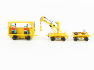 HO Scale Bachmann 16946 MOW Speeder w/Work Crane & Cart