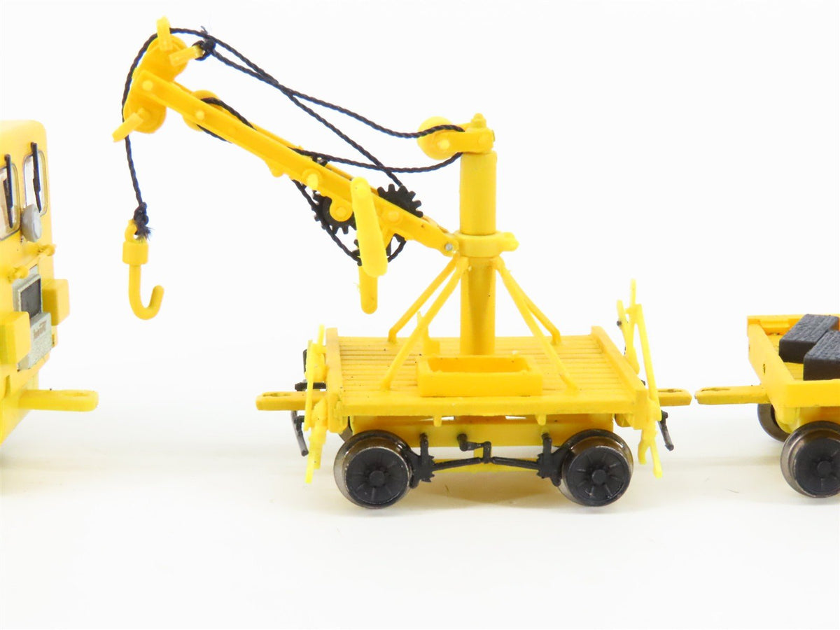 HO Scale Bachmann 16946 MOW Speeder w/Work Crane &amp; Cart