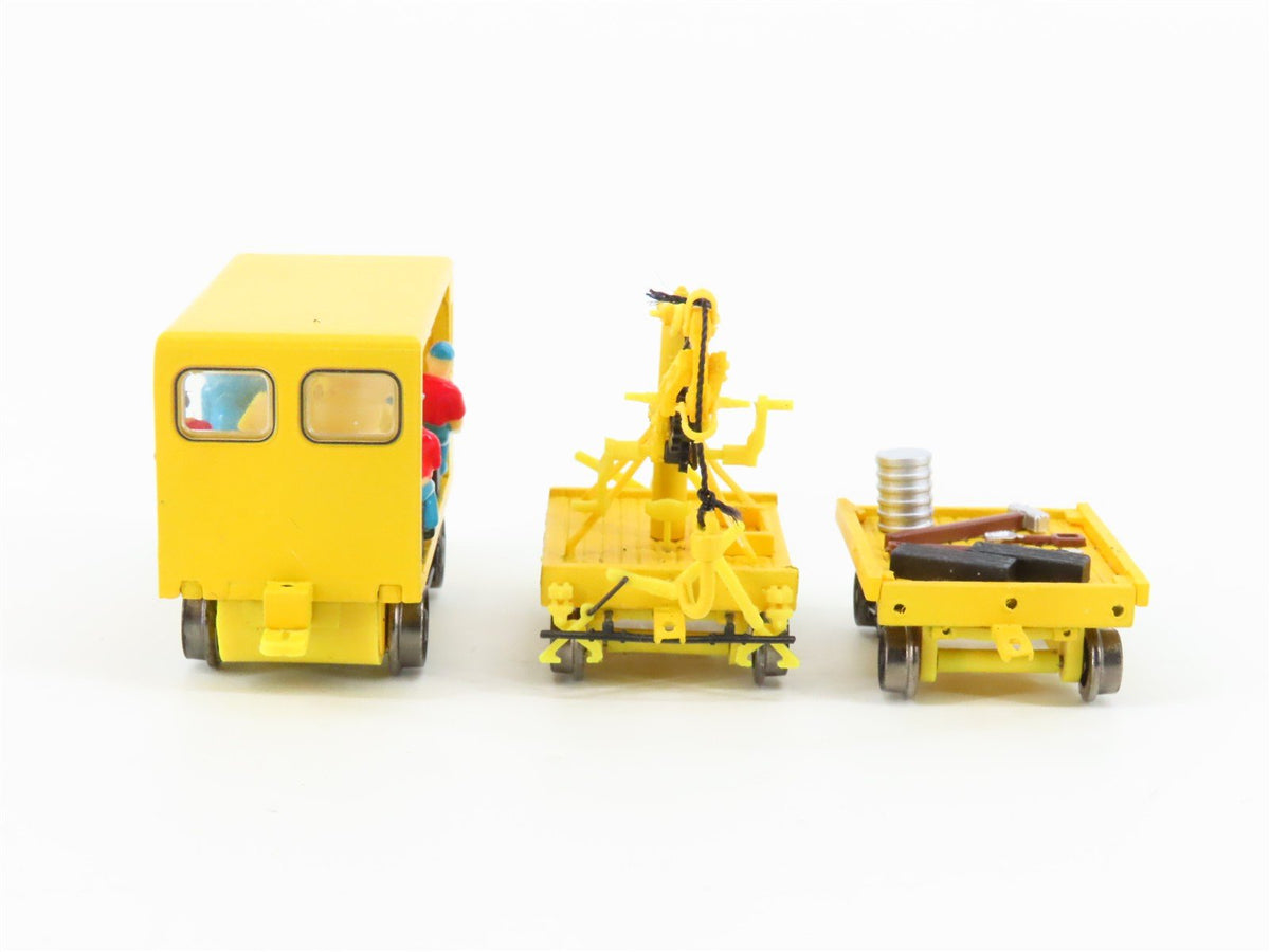 HO Scale Bachmann 16946 MOW Speeder w/Work Crane &amp; Cart