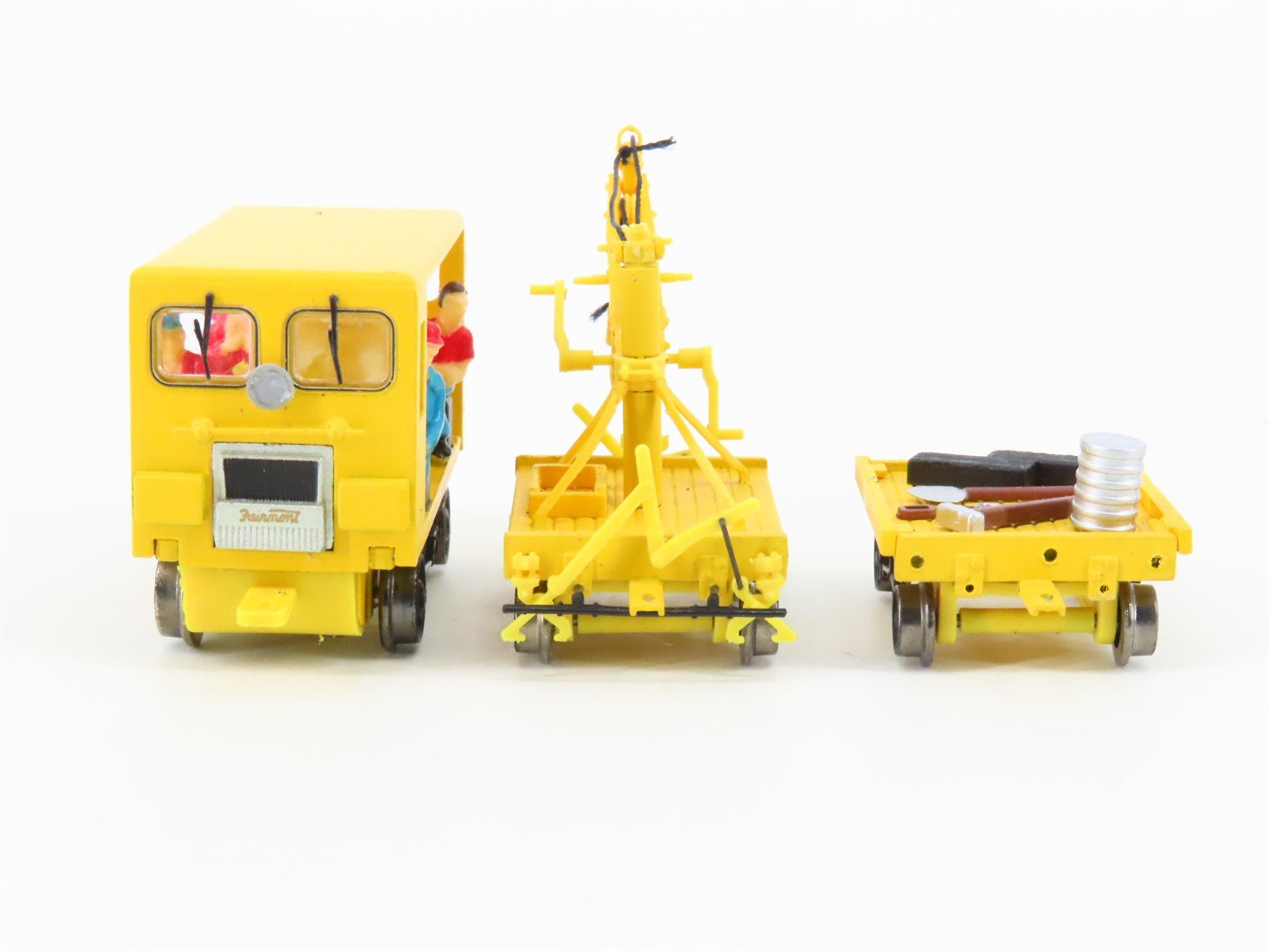 HO Scale Bachmann 16946 MOW Speeder w/Work Crane & Cart