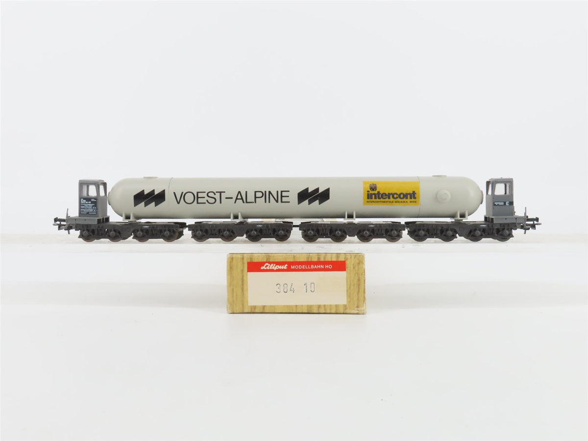 HO Scale Liliput 38410 OBB Voest-Alpine 16-Axle Transporter w/ Tank Container