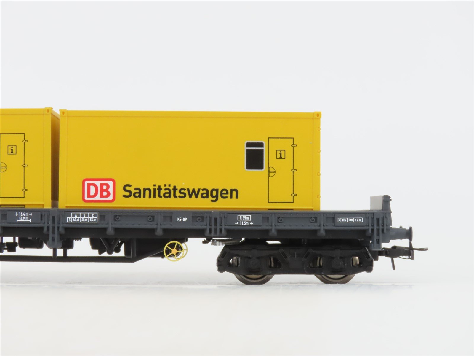 HO Scale Electrotren 6516 K DB Deutsche Bahn Rescue Train Set of 3 Cars