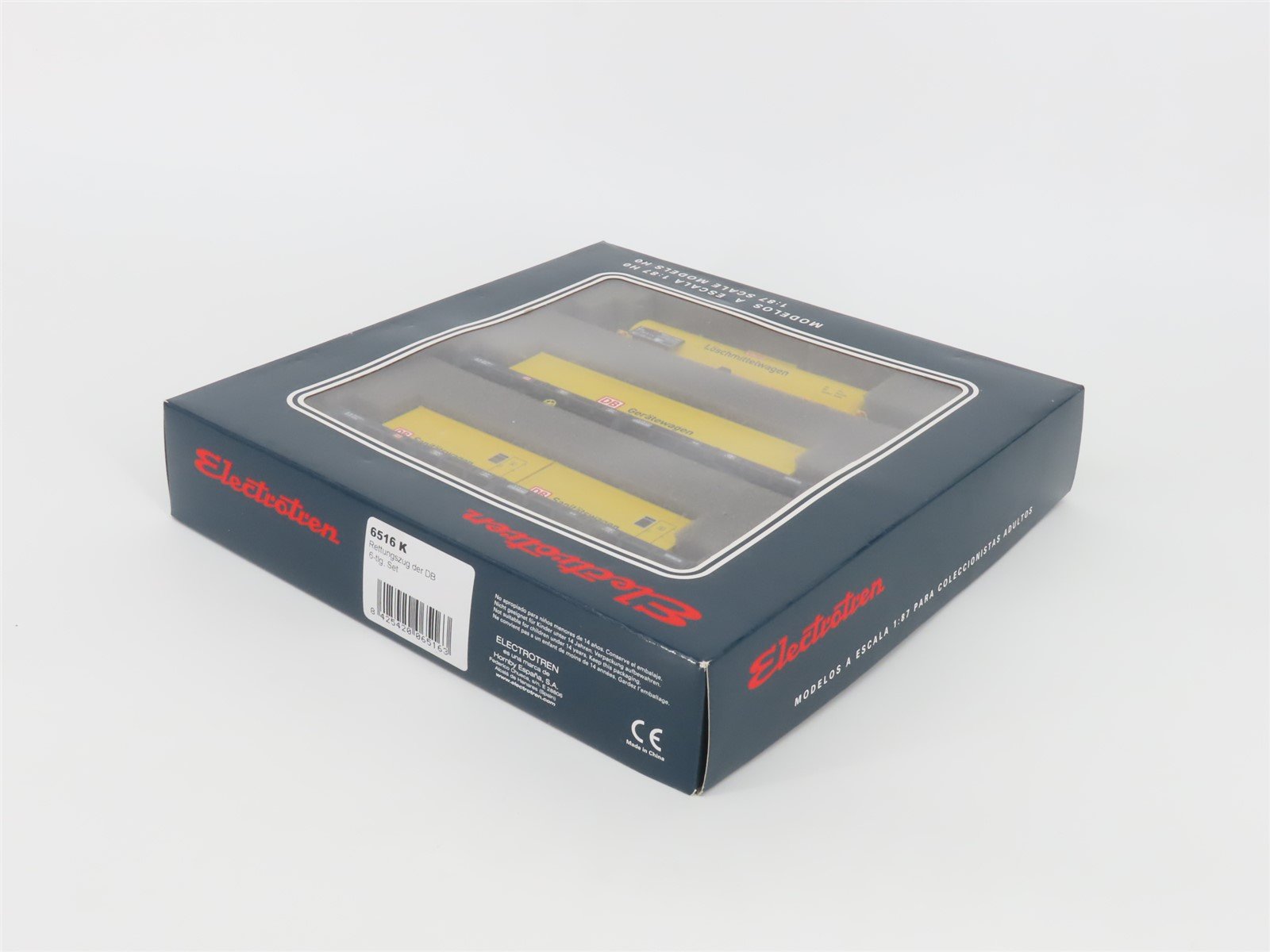 HO Scale Electrotren 6516 K DB Deutsche Bahn Rescue Train Set of 3 Cars