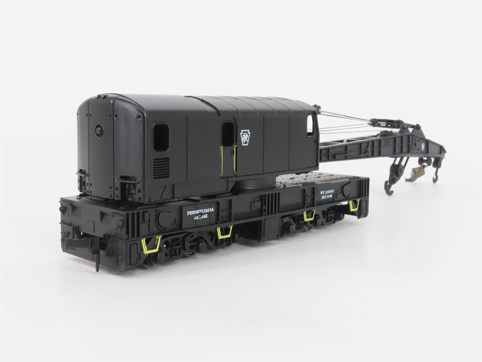 HO Scale Model Power 9176 PRR Pennsylvania Railroad 250 Ton Crane #490945