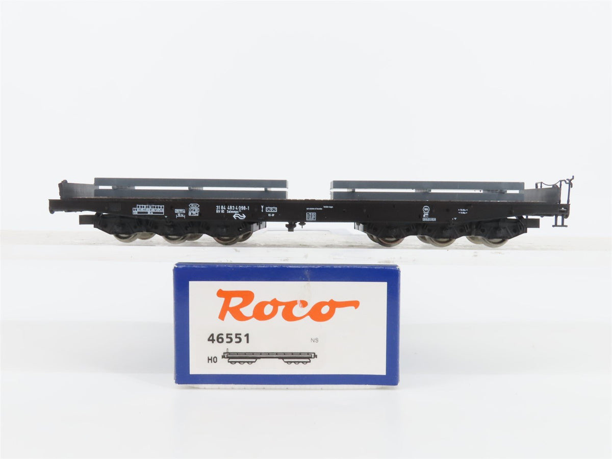HO Scale Roco 46551 NS Dutch Heavy Duty Flat Car w/ Load