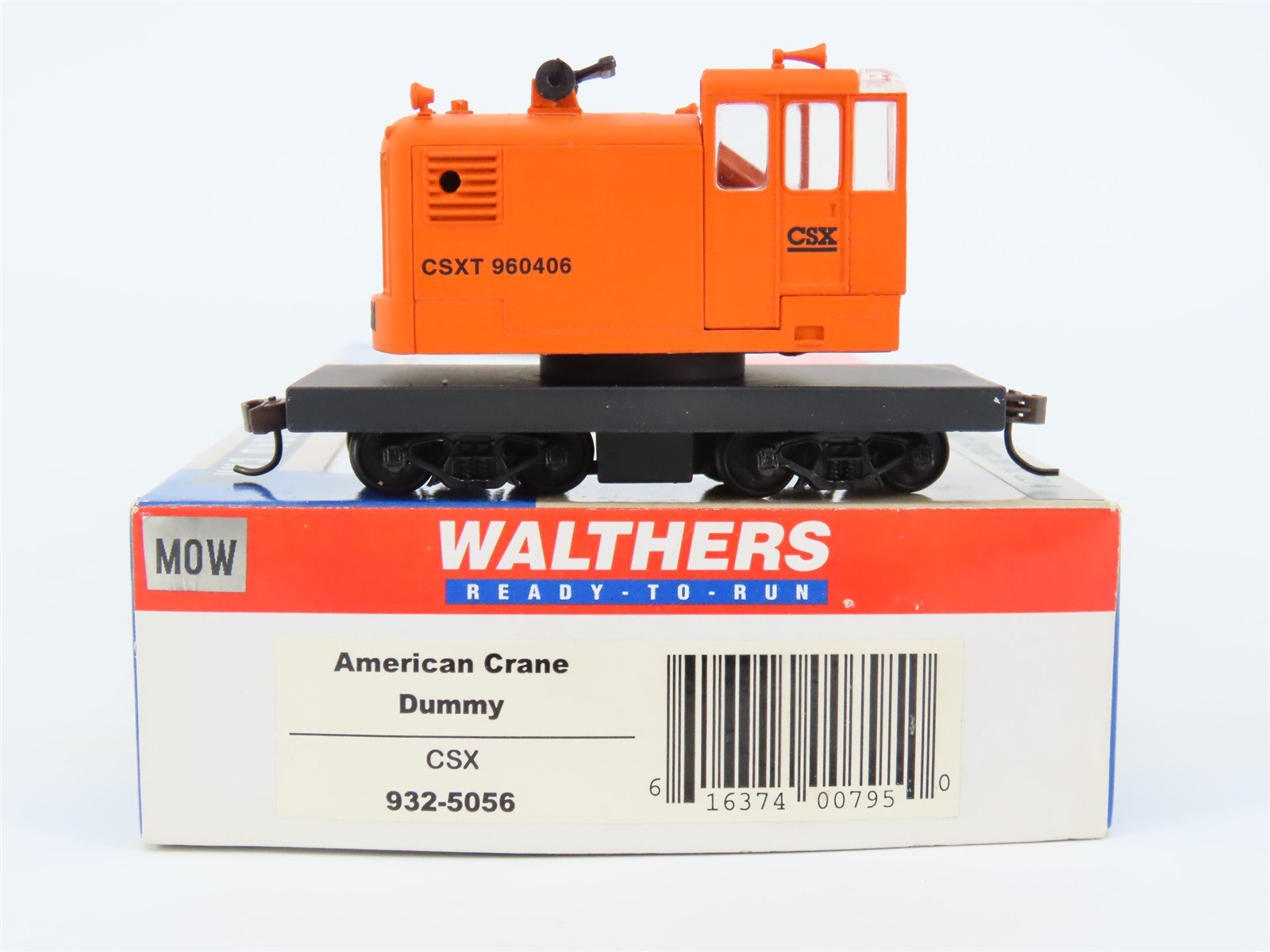 HO Scale Walthers Kit 932-5056 CSXT CSX American Crane #960406 - Non-Powered