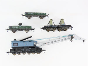 HO Scale Fleischmann 5597 DB German Federal Railroad Heavy Duty Crane Car Set