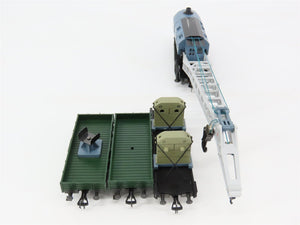 HO Scale Fleischmann 5597 DB German Federal Railroad Heavy Duty Crane Car Set