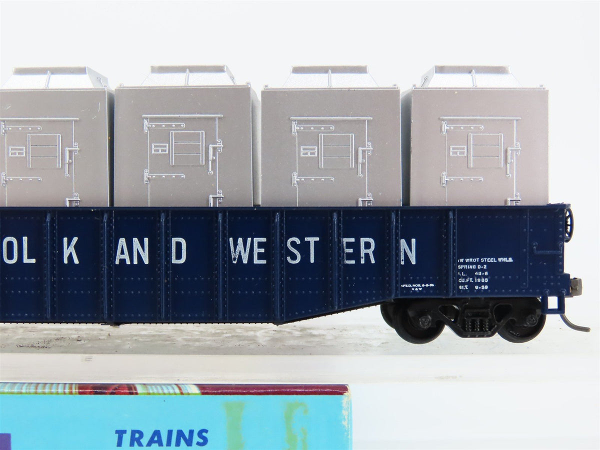 HO Athearn 1676 N&amp;W Norfolk &amp; Western Gondola #97750 w/ Frozen Food Containers