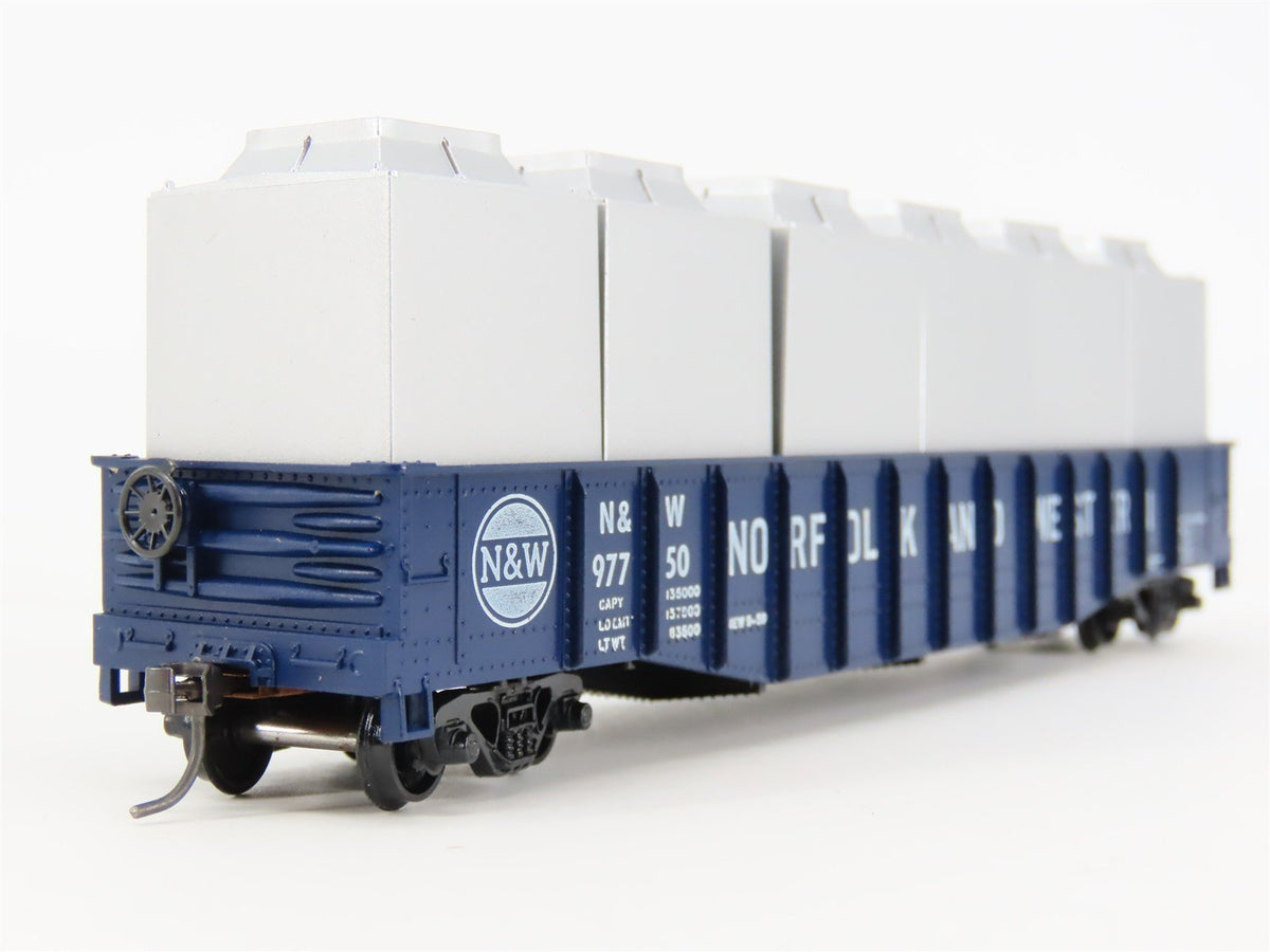 HO Athearn 1676 N&amp;W Norfolk &amp; Western Gondola #97750 w/ Frozen Food Containers