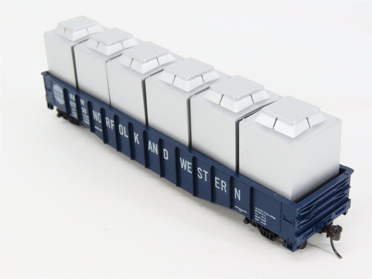 HO Athearn 1676 N&amp;W Norfolk &amp; Western Gondola #97750 w/ Frozen Food Containers