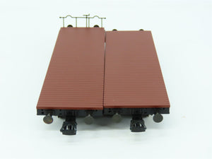 HO Scale Liliput L240033 DR German 2-Unit Flat Cars w/ ME109 Aircraft Load