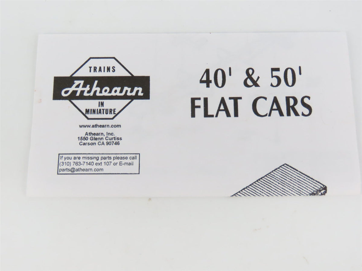 HO Scale Athearn 1359 L&amp;N 40&#39; Flat Car #24239 w/ Boley Cement Mixer