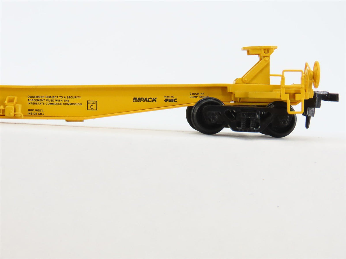 HO Scale Athearn 5556 UTTX 2-Unit Impack Ends Trailer Train Spine Car #60126