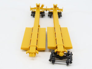 HO Scale Athearn 5556 UTTX 2-Unit Impack Ends Trailer Train Spine Car #60126