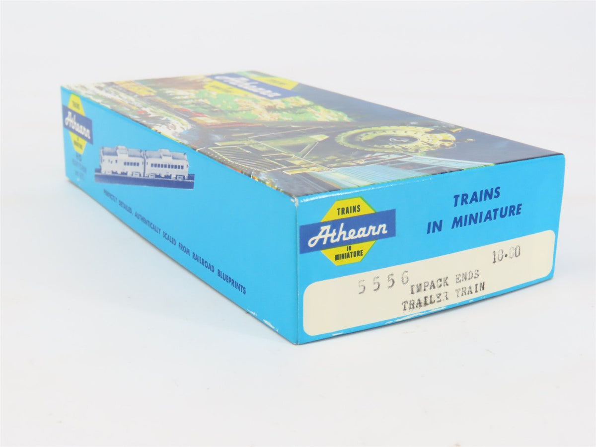 HO Scale Athearn 5556 UTTX 2-Unit Impack Ends Trailer Train Spine Car #60126