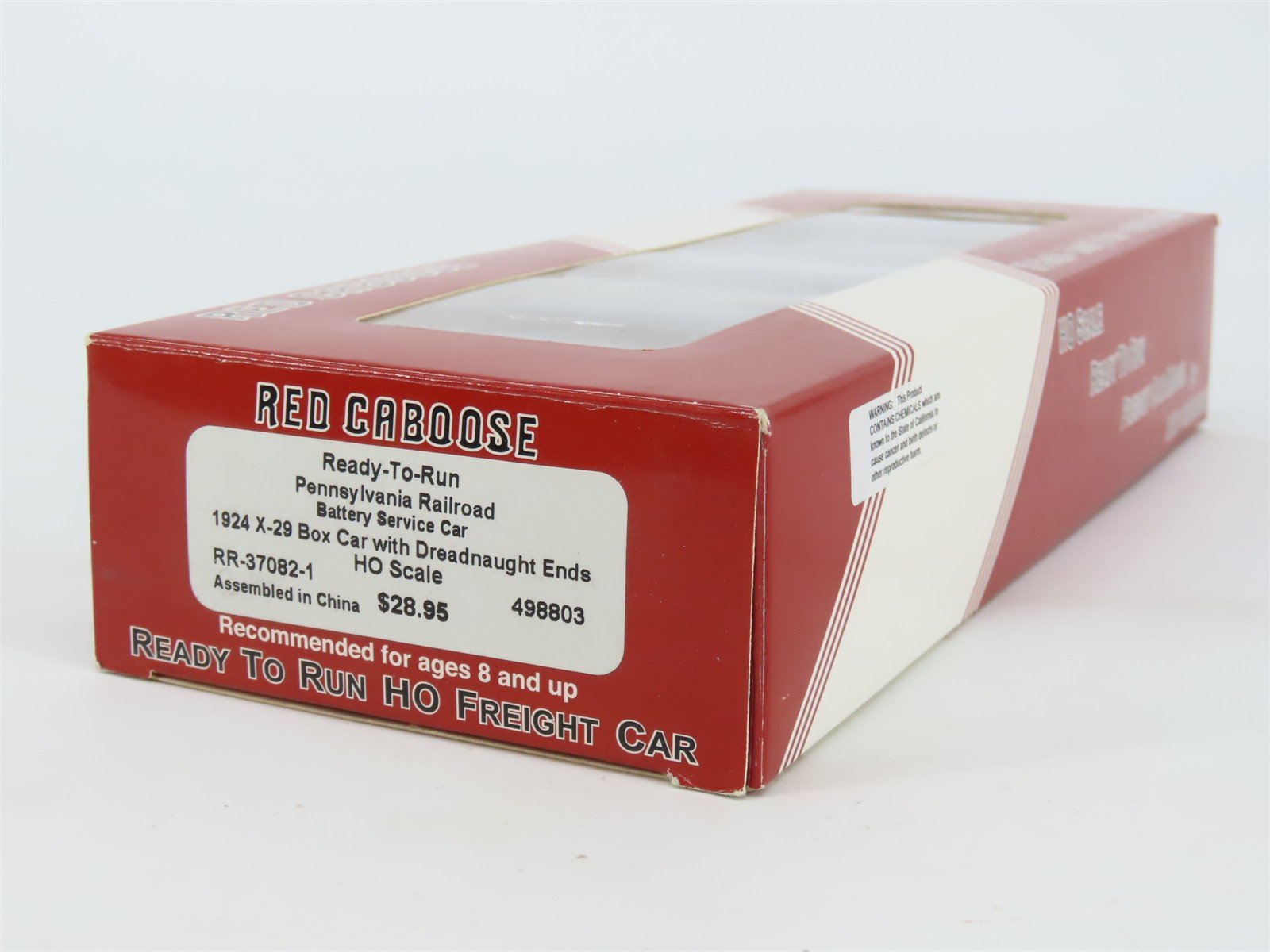 HO Scale Red Caboose RR-37082-1 PRR Pennsylvania 1924 X-29 Box Car #498803