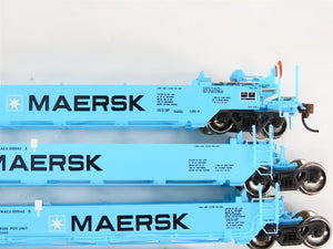 HO Scale Athearn 95037 MAEX Maersk Maxi-I Well Car - Early #100042