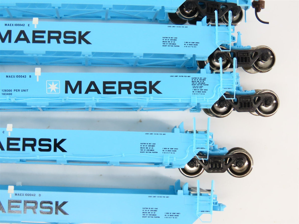 HO Scale Athearn 95037 MAEX Maersk Maxi-I Well Car - Early #100042