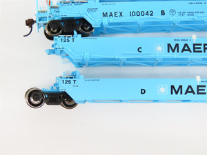 HO Scale Athearn 95037 MAEX Maersk Maxi-I Well Car - Early #100042