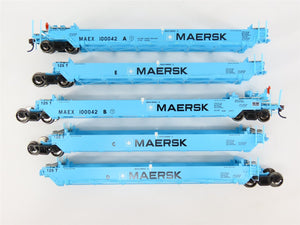 HO Scale Athearn 95037 MAEX Maersk Maxi-I Well Car - Early #100042