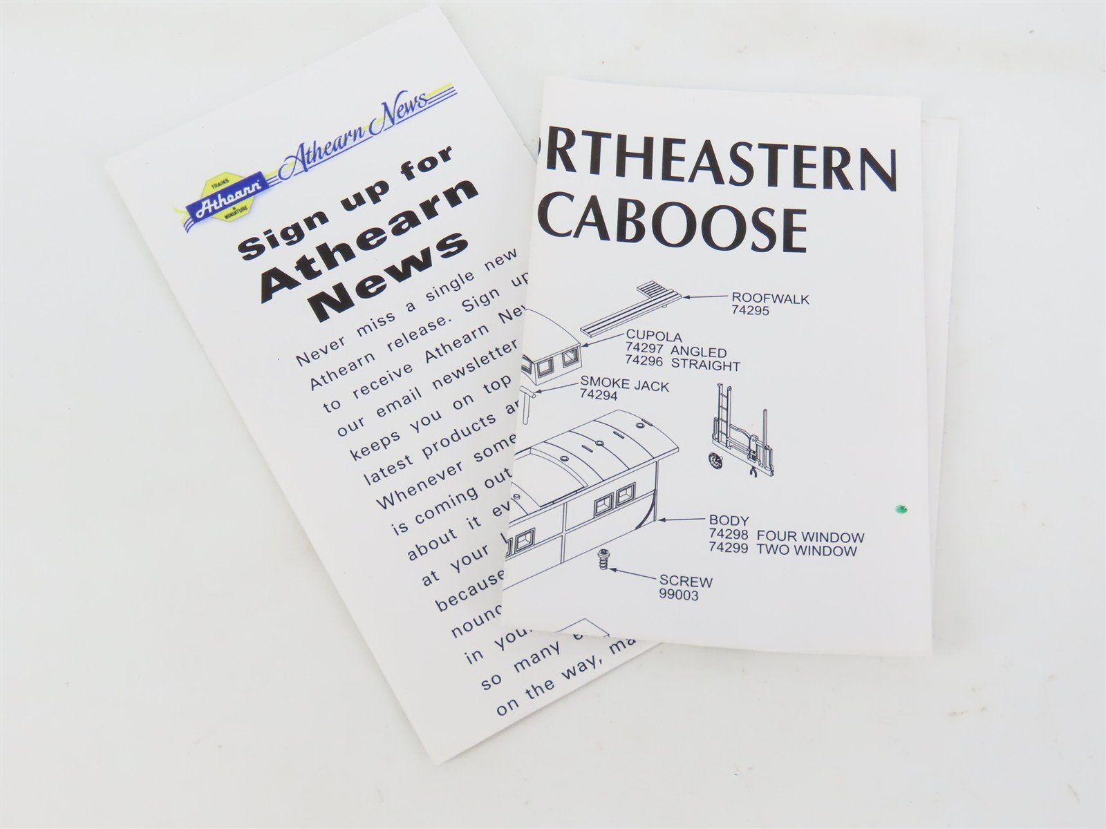 HO Scale Athearn 74351 CR Conrail 2-Window Caboose #46126