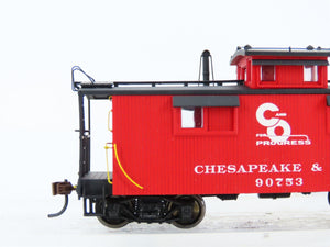 HO Scale Walthers Platinum Line 932-7528 C&O Progress 25' Wood Caboose #90753