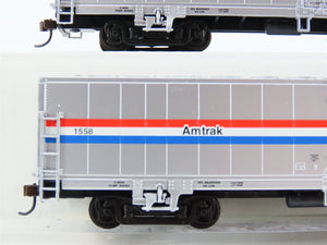 HO Scale Walthers 932-26021 AMTK Amtrak Ph. III 60' Material Handling Car 2-Pack