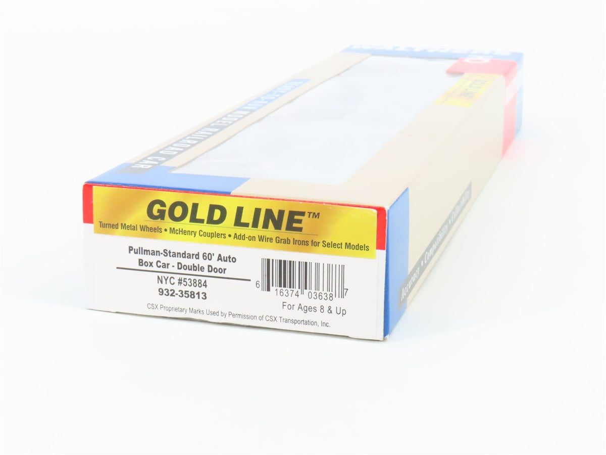 HO Walthers Gold Line 932-35813 NYC New York Central 60&#39; Auto Box Car #53884