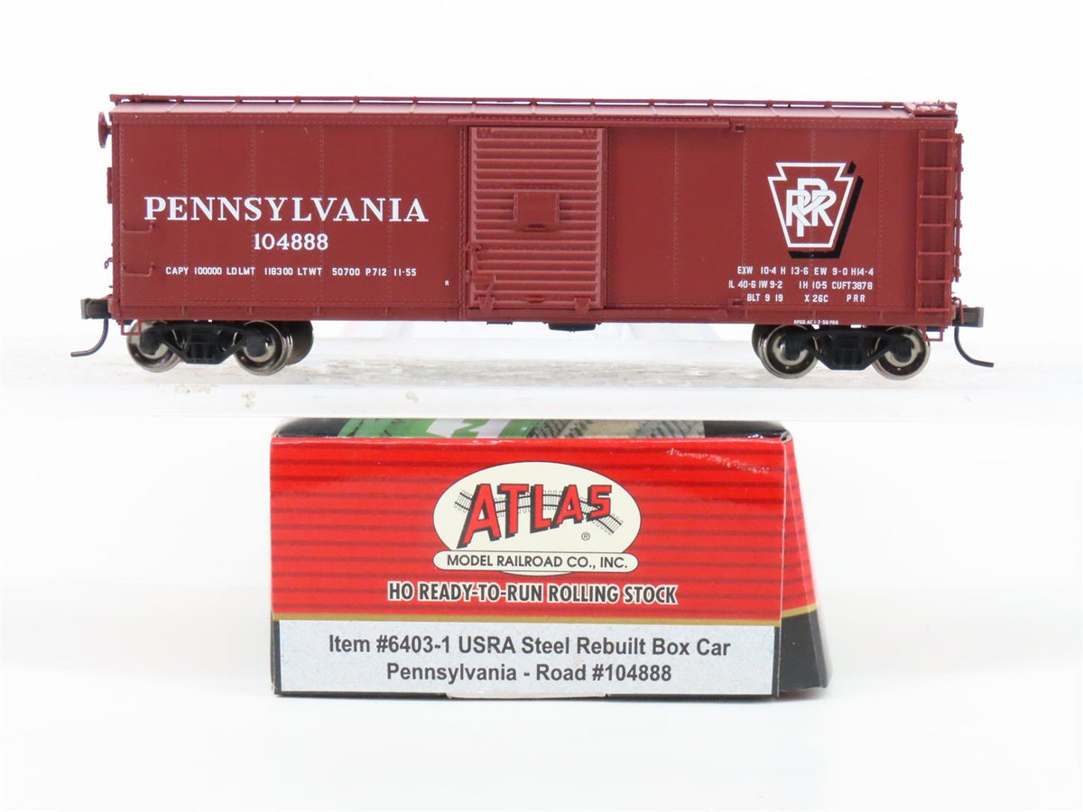 HO Scale Atlas 6403-1 PRR Pennsylvania Railroad Steel Box Car #104888