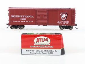 HO Scale Atlas 6403-1 PRR Pennsylvania Railroad Steel Box Car #104888
