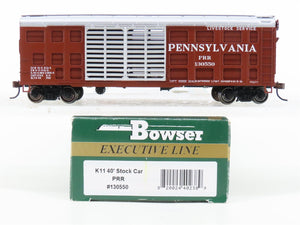 HO Scale Bowser Executive Line PRR Pennsylvania Railroad 40' Stock Car #130550