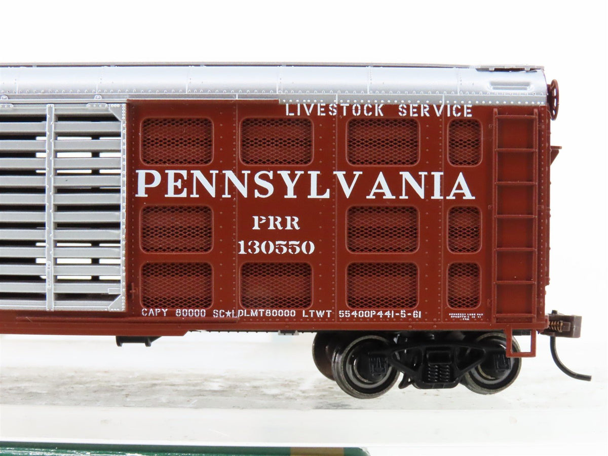 HO Scale Bowser Executive Line PRR Pennsylvania Railroad 40&#39; Stock Car #130550
