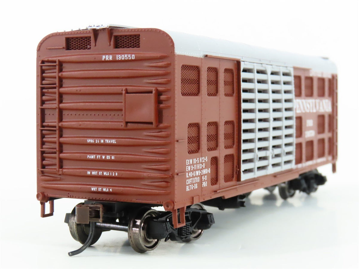 HO Scale Bowser Executive Line PRR Pennsylvania Railroad 40&#39; Stock Car #130550