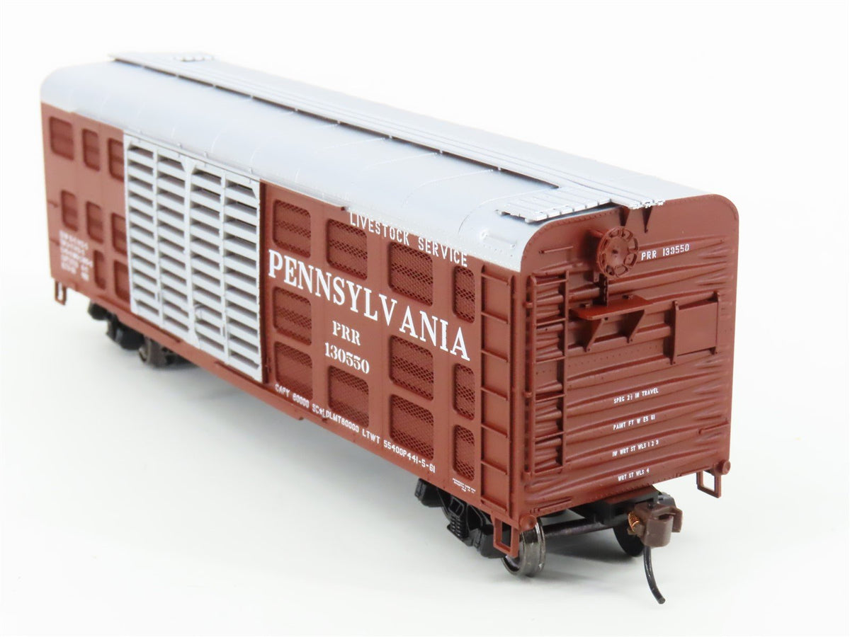 HO Scale Bowser Executive Line PRR Pennsylvania Railroad 40&#39; Stock Car #130550