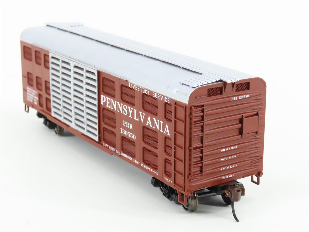 HO Scale Bowser Executive Line PRR Pennsylvania Railroad 40&#39; Stock Car #130550