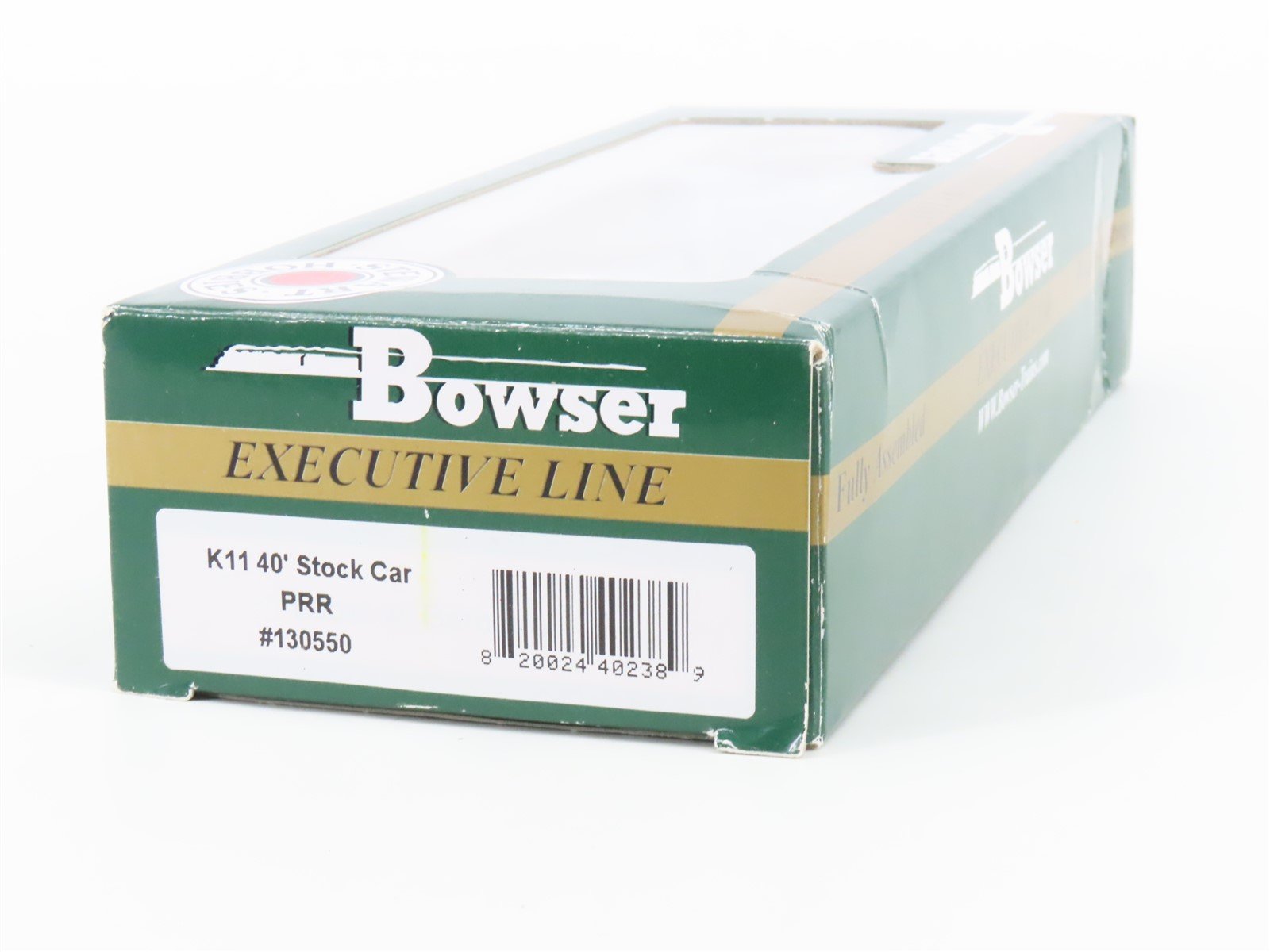 HO Scale Bowser Executive Line PRR Pennsylvania Railroad 40' Stock Car #130550