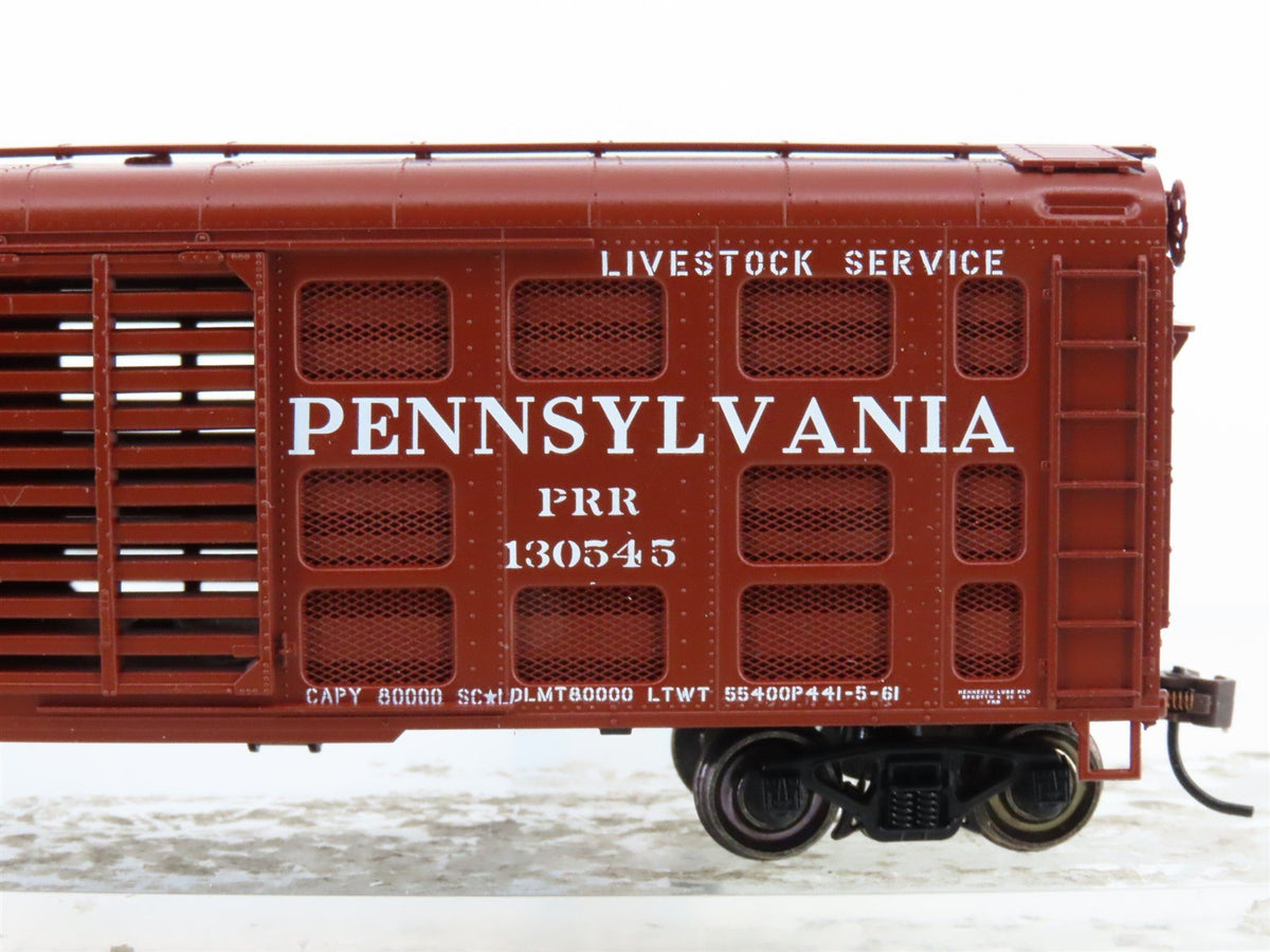 HO Scale Bowser Executive Line PRR Pennsylvania Railroad 40&#39; Stock Car #130545