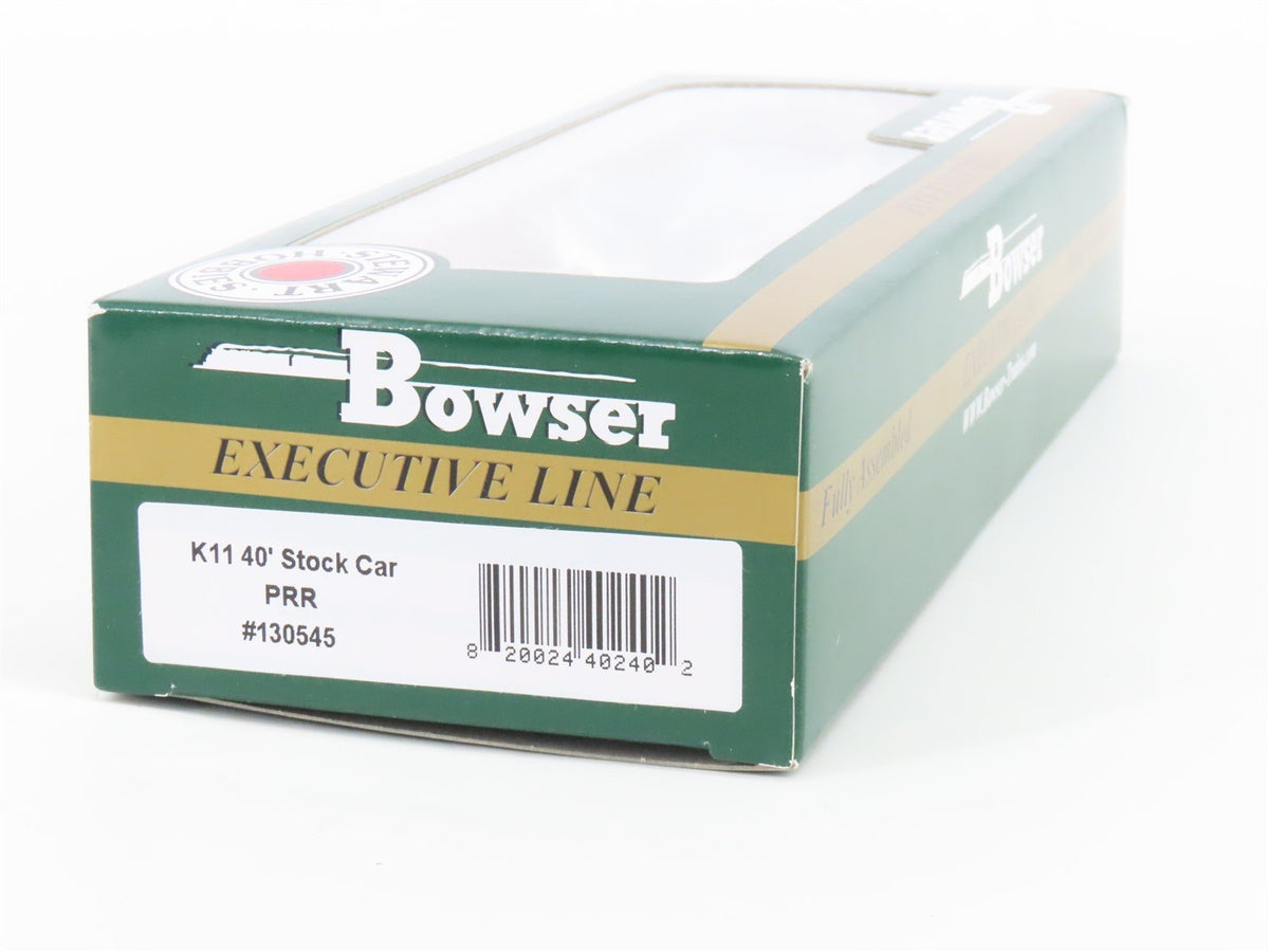 HO Scale Bowser Executive Line PRR Pennsylvania Railroad 40&#39; Stock Car #130545