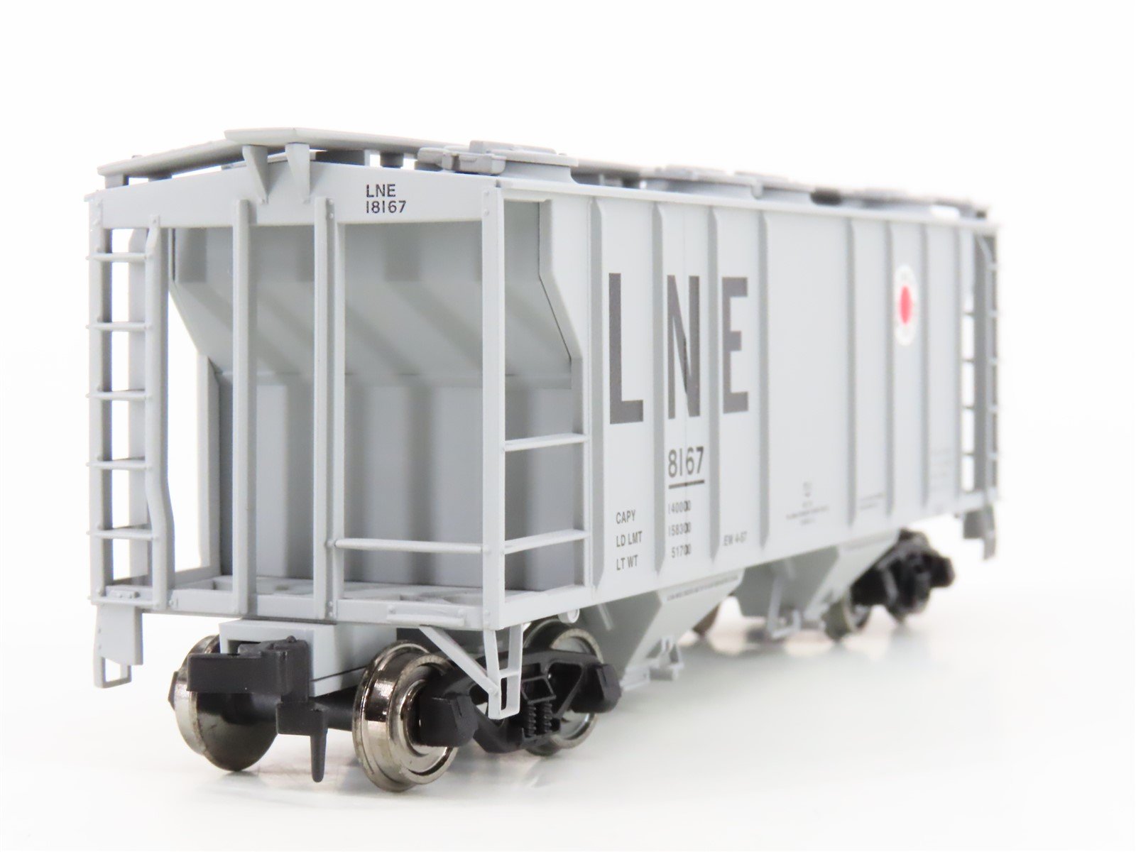 HO Scale Atlas 1824-2 LNE Lehigh New England 2-Bay Covered Hopper #18167