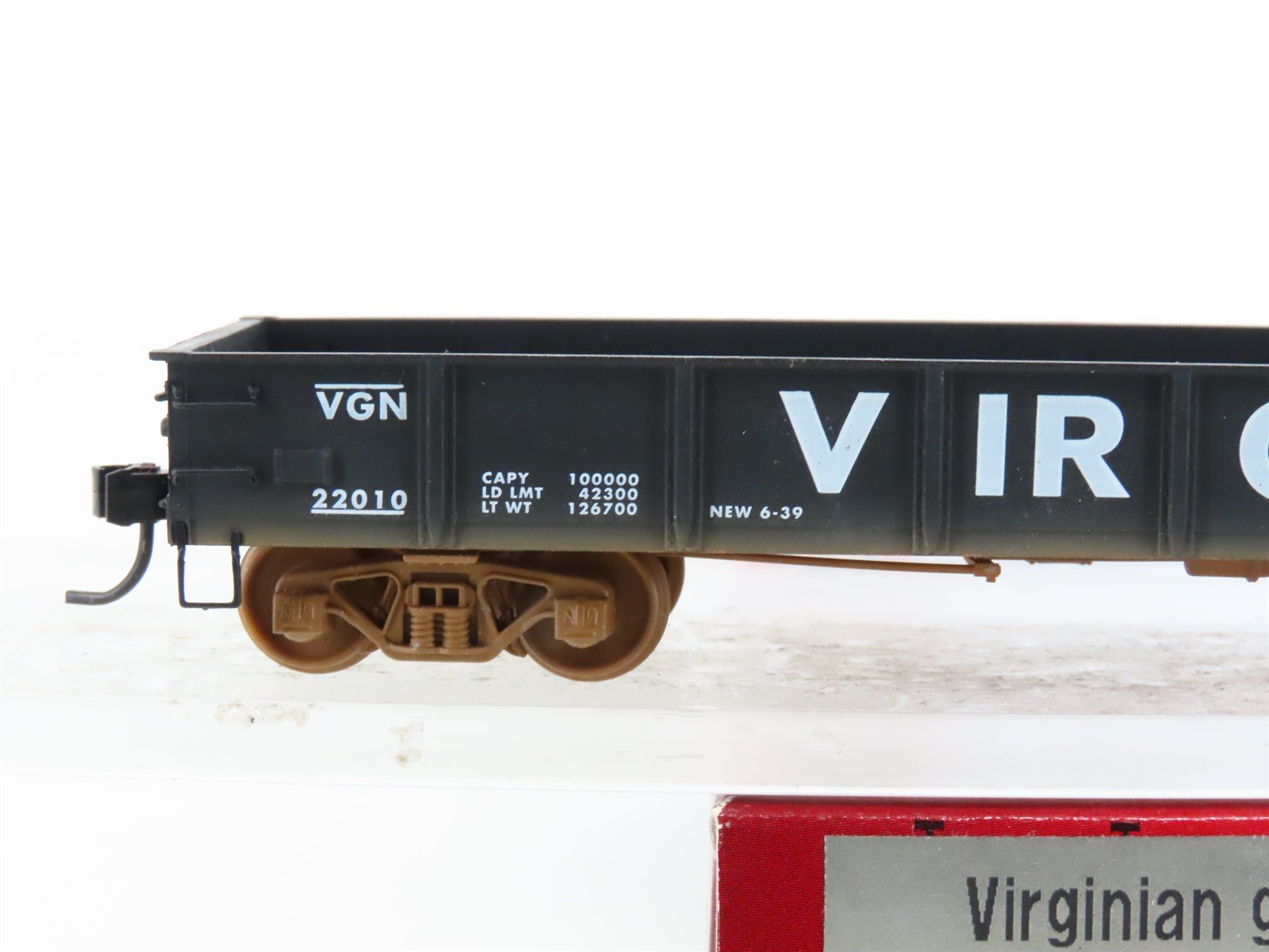 HO Scale Ertl Collectibles 1384 VGN Virginia 43' Low-Side Gondola #22010