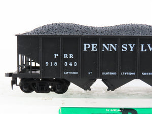 HO Scale Bowser 54053 PRR Pennsylvania Railroad 4-Bay Hopper #918343 w/ Load