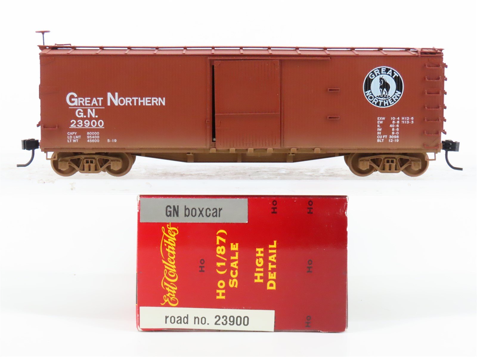 HO Scale Ertl Collectibles 4381 GN Great Northern Railroad 50' Box Car #23900