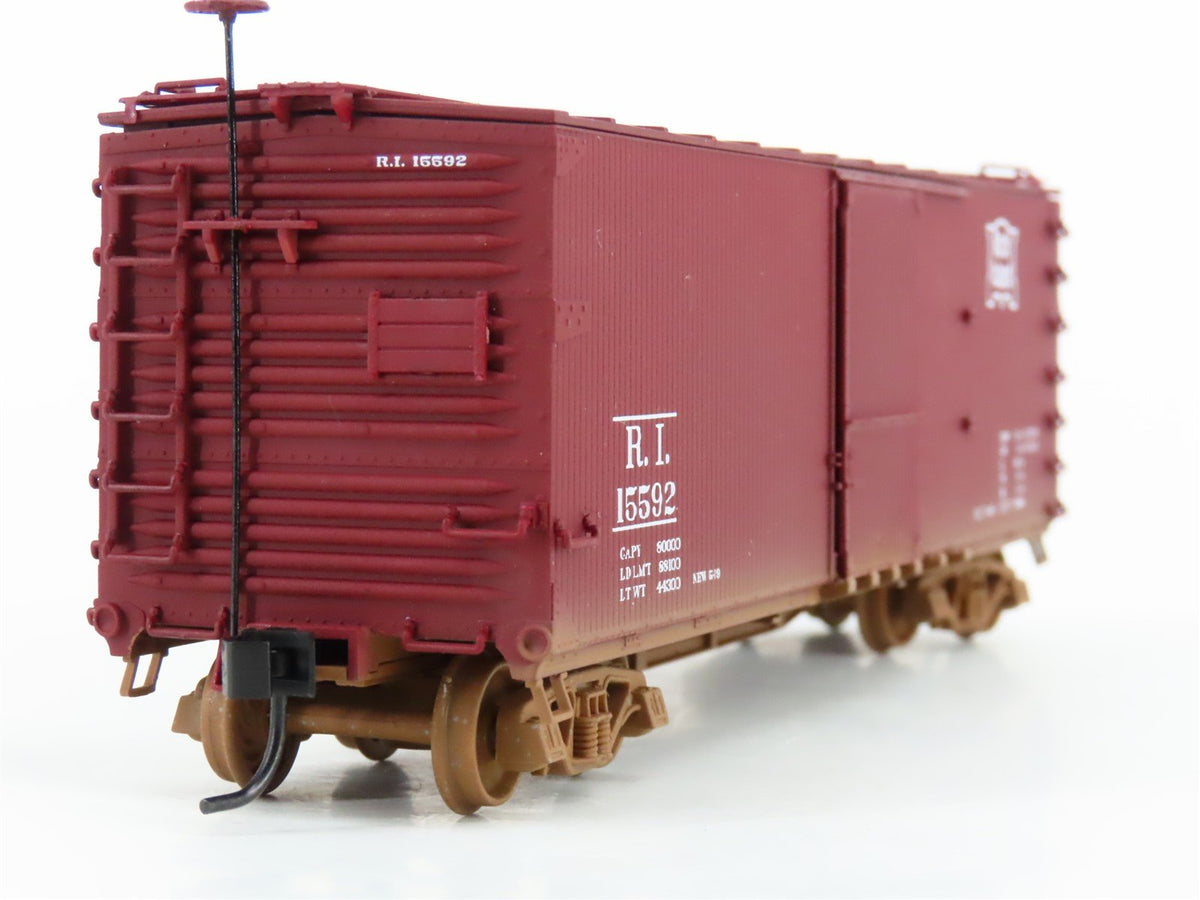 HO Scale Ertl Collectibles 3321 RI Rock Island Railroad 50&#39; Box Car #15592