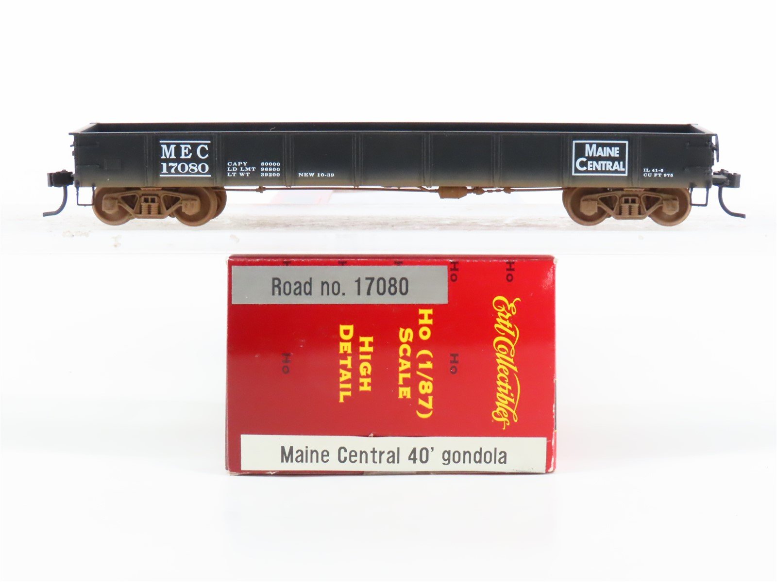 HO Scale Ertl Collectibles 4983 MEC Maine Central 40' Low-Side Gondola #17080