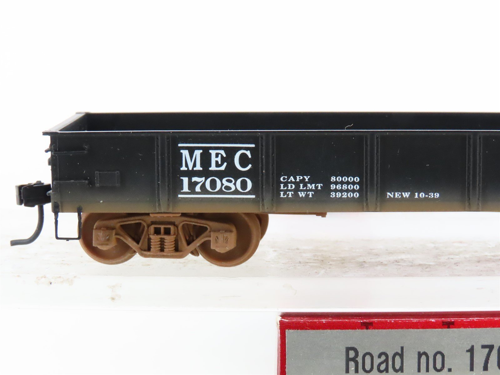 HO Scale Ertl Collectibles 4983 MEC Maine Central 40' Low-Side Gondola #17080