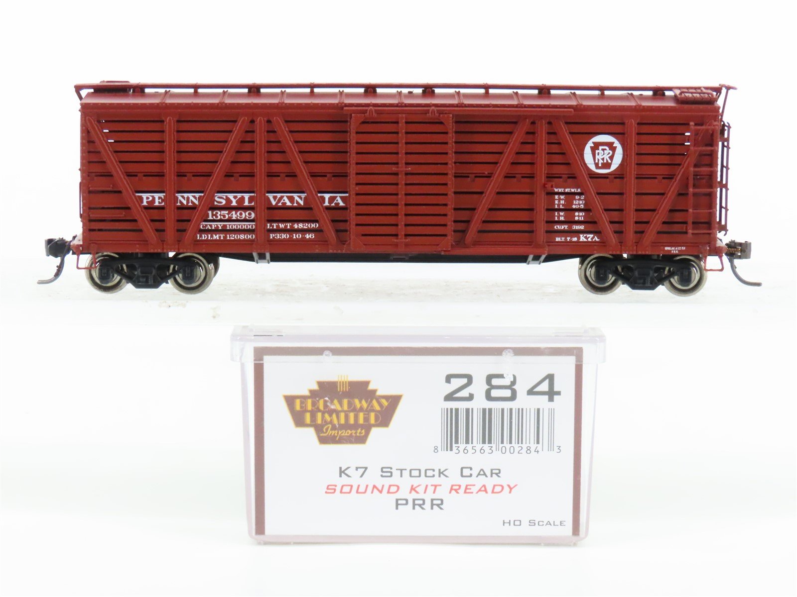 HO Scale Broadway Limited Imports 284 PRR Pennsylvania Stock Car #135499