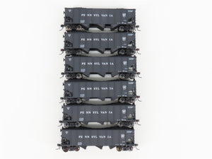 HO Scale Broadway Limited Imports 818 PRR Pennsylvania 3-Bay Hopper 6-Pack