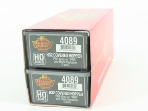 HO Scale Broadway Limited Imports 4089 PRR Pennsylvania 5-Bay Hopper 2-Pack