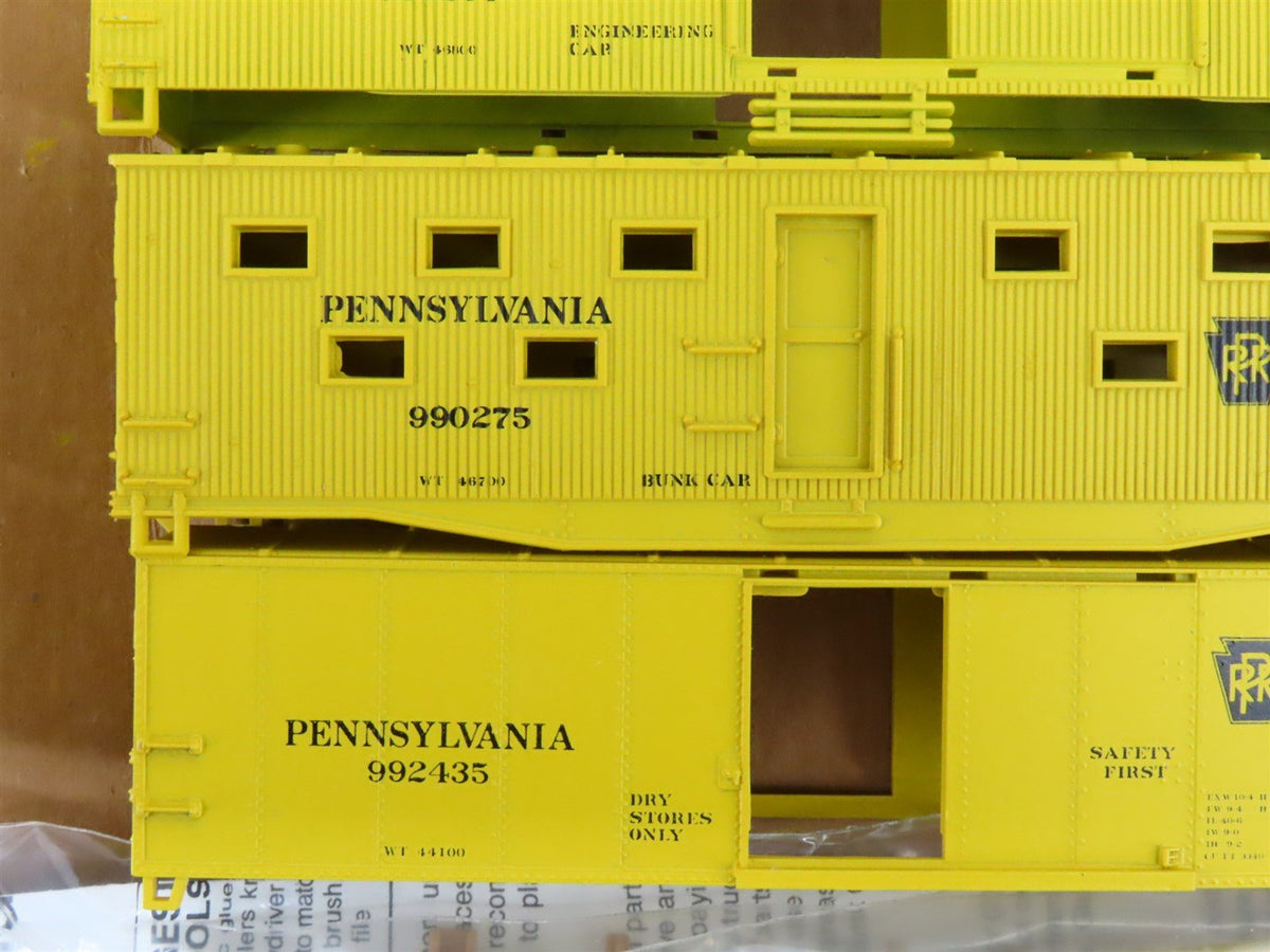 HO Scale Walthers Kit 932-88 PRR Pennsylvania Railroad Work Train Set of 6 Cars
